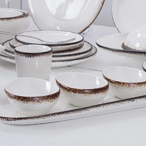 Wholesale Crokery Restaurant Tableware Porcelain Hotel and Restaurant Plates