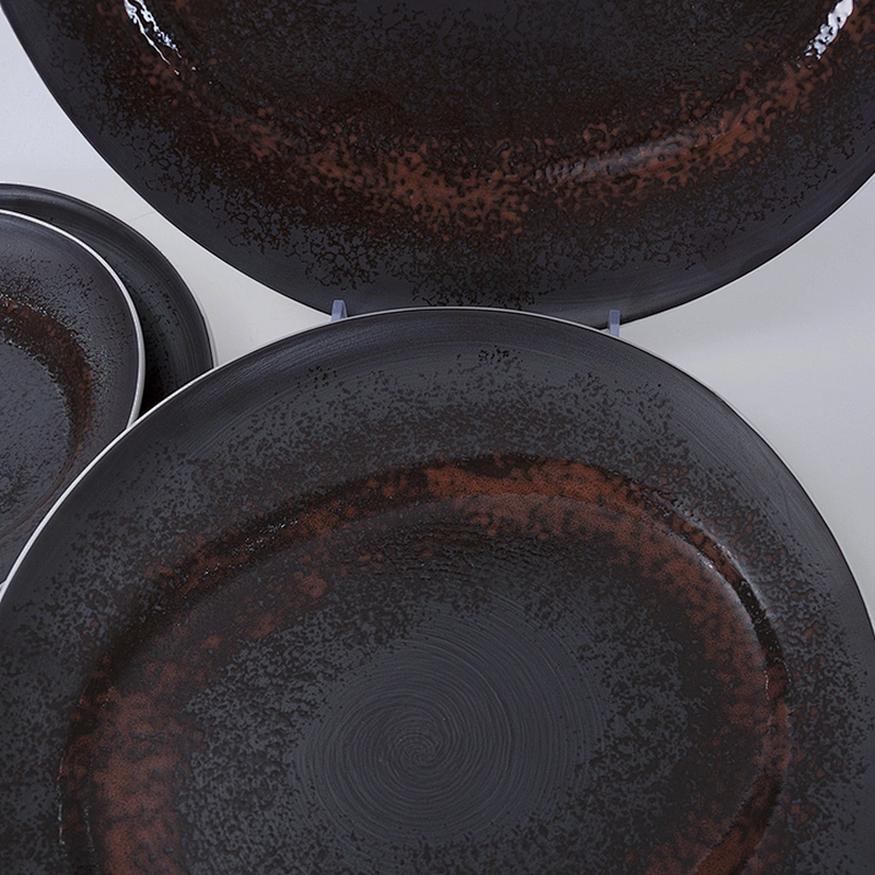 manufacturer wide edage matte irregular restaurant flat salad ceramic fruit plate
