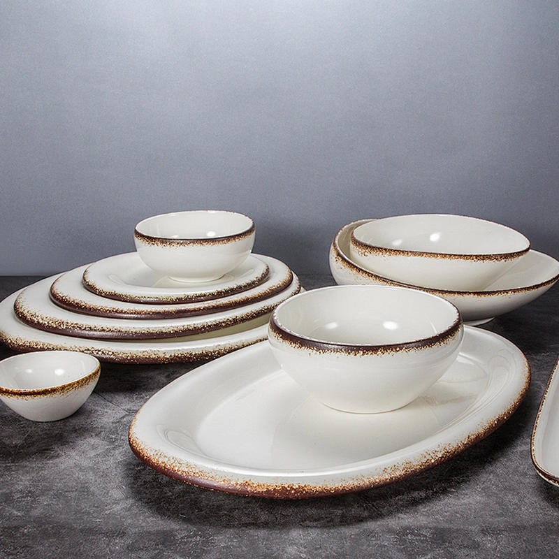 factory wholesale restaurant hotel glazed porcelain ceramic dinner ware