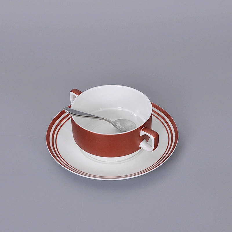 manufacturer matte red horeca hotel restaurant crockery cereal bowl buffet banquet ceramic soup bowl