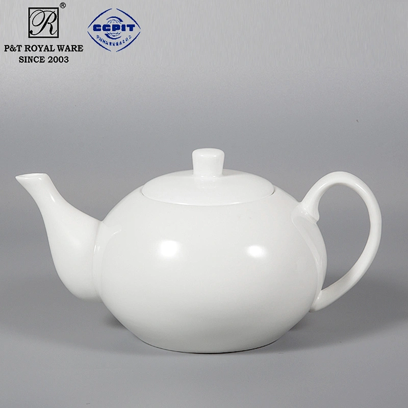 2020 P&T Royal Ware  porcelain tea pot, ceramics stock coffee pot, hotelware airline ceramics pot white coffee pot for cafe