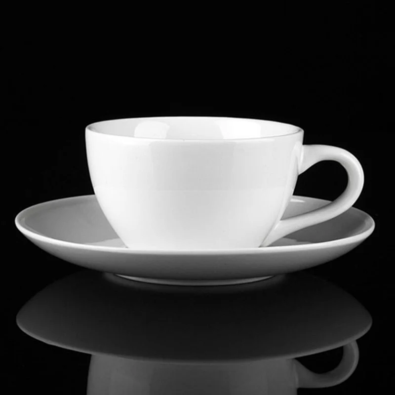 P&T Royal Ware Pure White Ceramics Porcelain 130ML Coffee Tea Cups