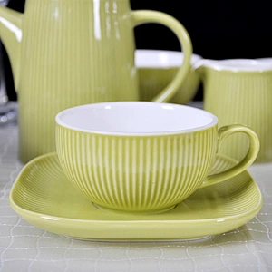 Factory Direct Wholesale Chinese Restaurant Ceramic Coffee Cups,Tea Cup Saucer Set