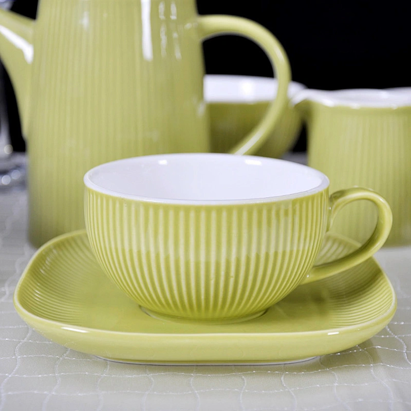 Factory Direct Wholesale Chinese Restaurant Ceramic Coffee Cups,Tea Cup Saucer Set