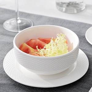 PITO China  Hotel Tableware Supplier White Soup Bowl for Restaurant Use