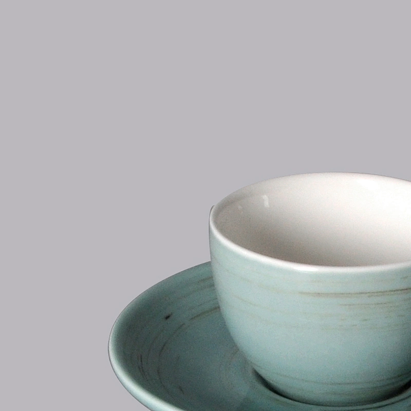 wholesale restaurant hotel porcelain ceramic cups and saucer for coffee and espresso