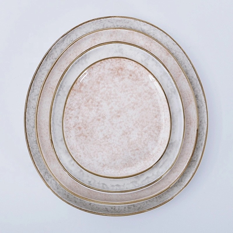 wholesale chinaware restaurant plate dining porcelain wedding ceramic charger plates