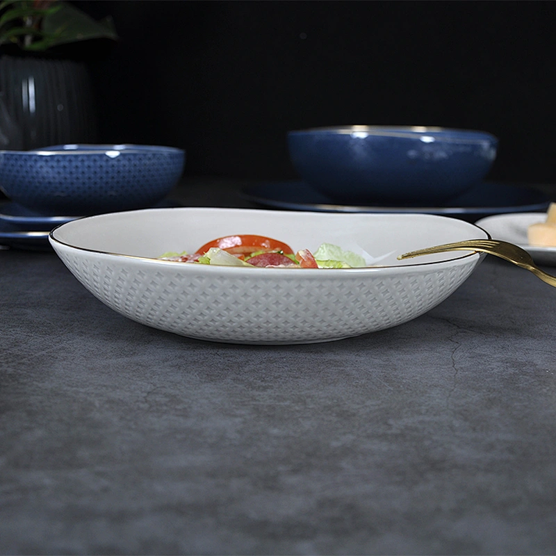P&T Royal Ware Smooth Glaze Table Top dinnerware ceramic bowl bone china 10.5 inch salad bowl fruit bowl