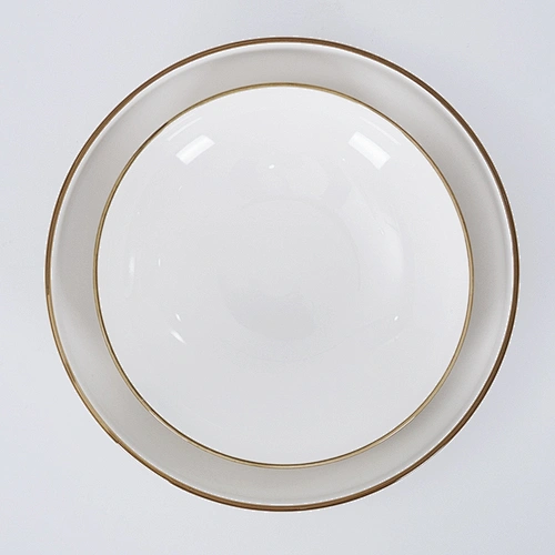 Hotel Cracking Glaze Salad Bowl, Chaozhou Good Quality In Stock Handmade Stoneware Soup Bowl