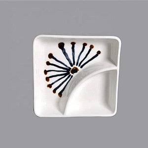 P&T Royal Porcelain Ware Square dessert plates Divided plates