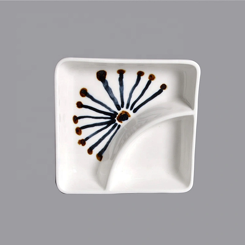 P&T Royal Porcelain Ware Square dessert plates Divided plates