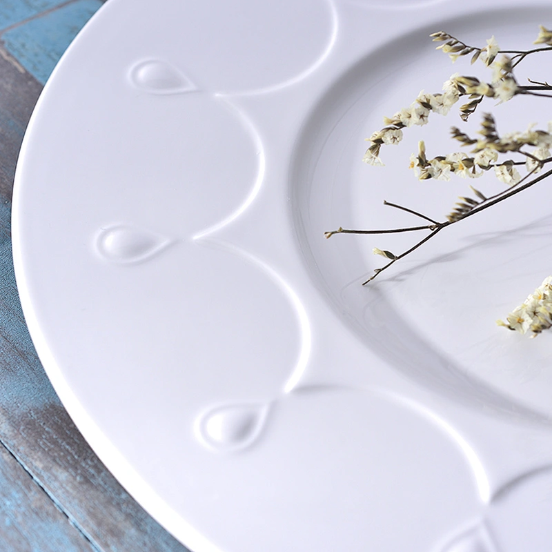 P&T Royal Ware factory white bone china ceramic elegant round wedding under plate for parties