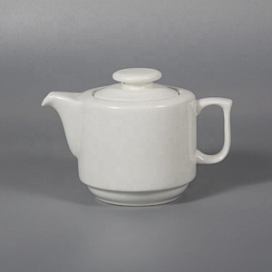 P&T Royal Ware Wholesale white porcelain restaurant tea pots with cup