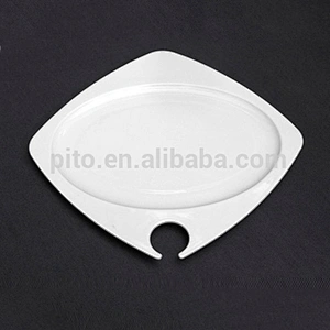 customized white fashion design square royal ware ceramic bone china plates for restaurant