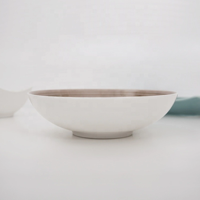 P&T Porcelain Royal Ware Ceramics Deep Plates Porcelain Soup Plates for Restaurant Using