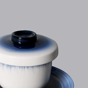 Chinese tea cups, Porcelain Soup cups with lid