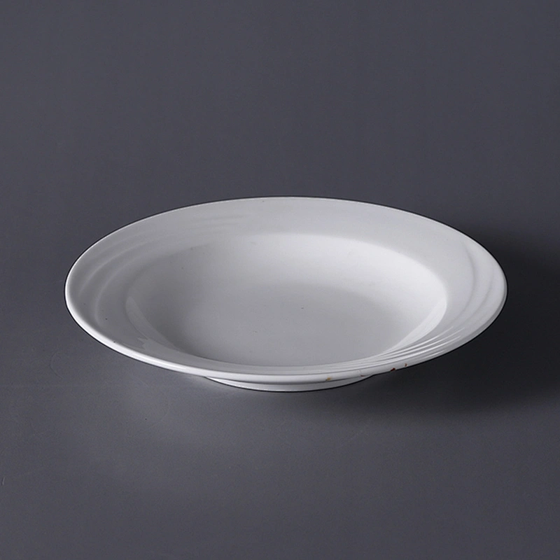 P&T Royal Ware Wholesale 8.5 / 10.5 Inch Bone China Ceramic Fat Plate