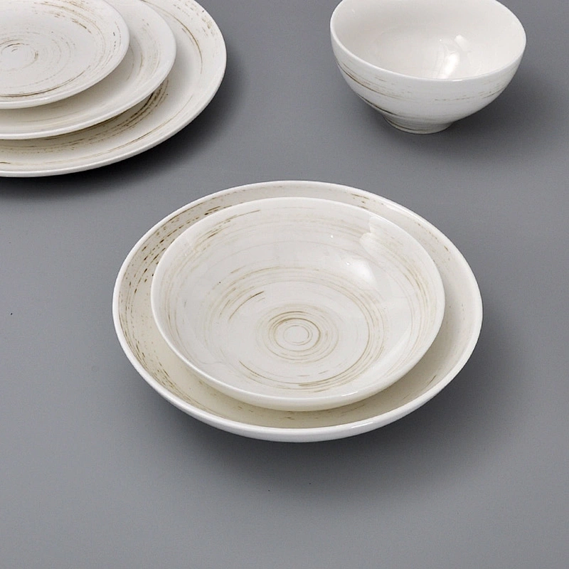 Chinaware New Dishwasher Safe Vintage Porcelain Ceramic Soup Bowl