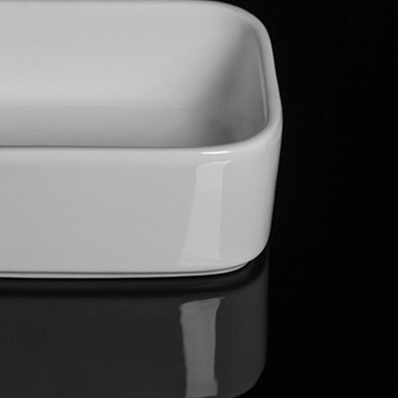 P&T Royal Ware Rectangle White Creamer Sugar Pot