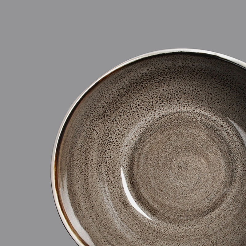 wholesale grey white ceramic ingot porcelains rice cereal appetizer bowl
