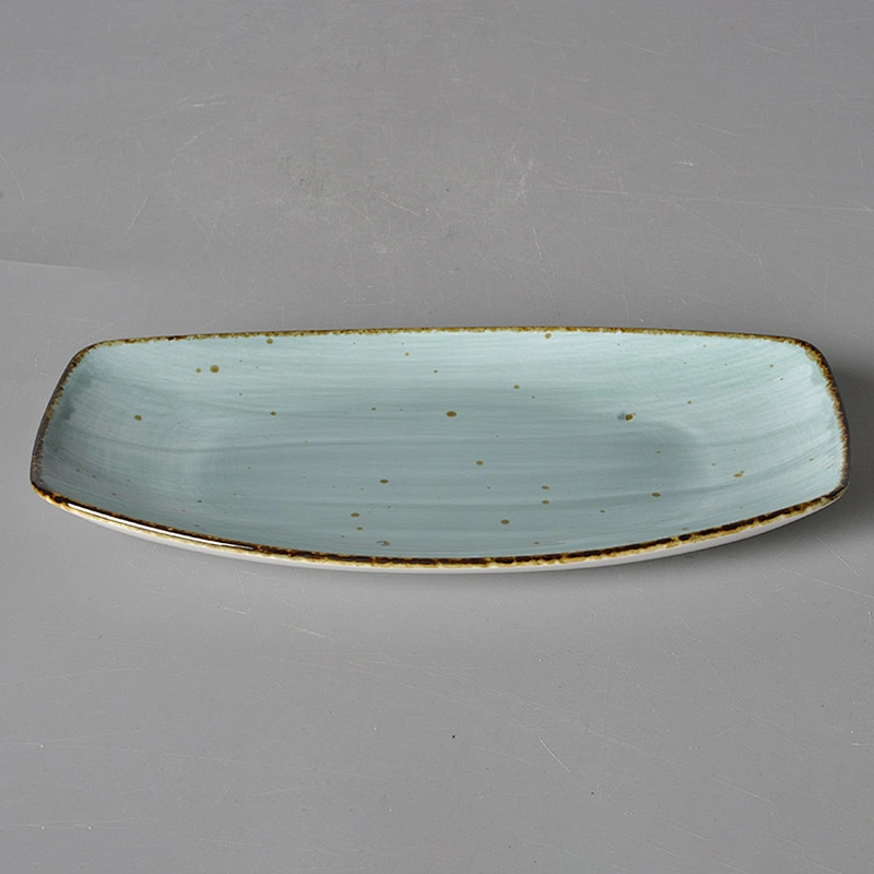 P&T high temperature on glazed color with spot ceramic restaurant plates,dinner plate use for hotel restaurant wedding party