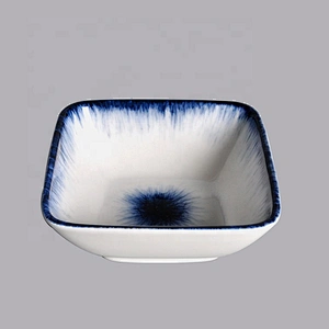 Wholesale square Restaurant small mini porcelain ceramic sauce bowl