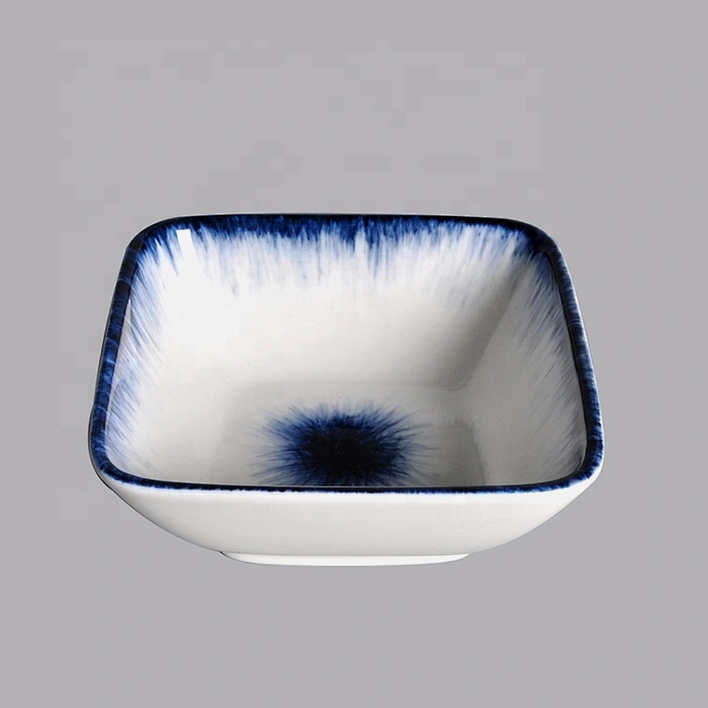 Wholesale square Restaurant small mini porcelain ceramic sauce bowl