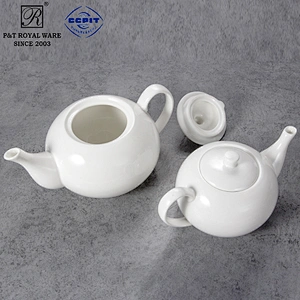 2020 P&T Royal Ware  porcelain tea pot, ceramics stock coffee pot, hotelware airline ceramics pot white coffee pot for cafe