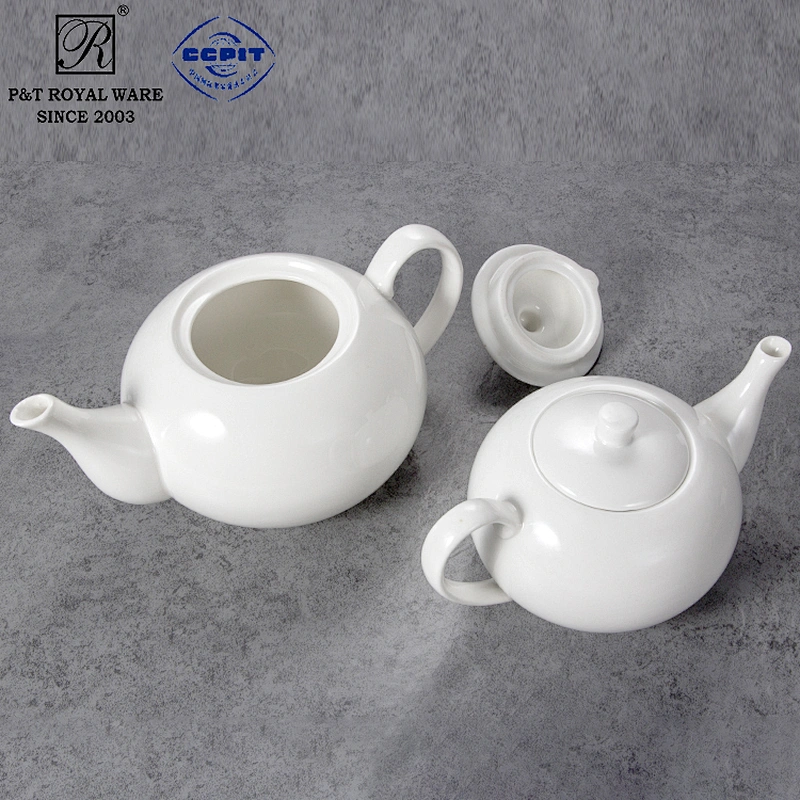 2020 P&T Royal Ware  porcelain tea pot, ceramics stock coffee pot, hotelware airline ceramics pot white coffee pot for cafe