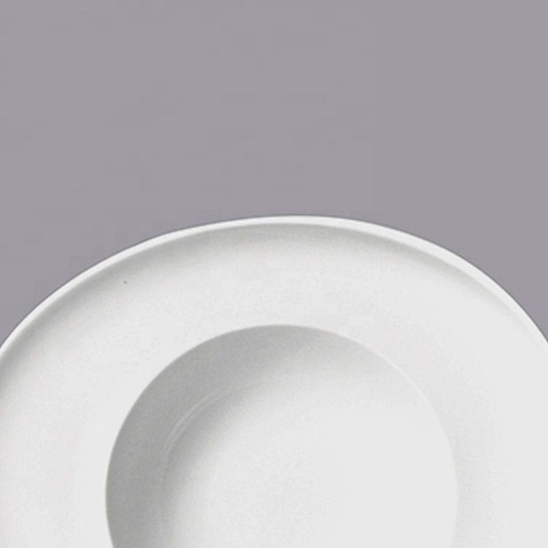 P&T Royal Ware glazed round edge ceramic deep stoneware porcelain soup plate for restaurant