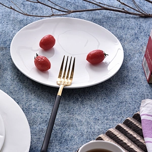 Wholesale white bone china ceramic plate for sale