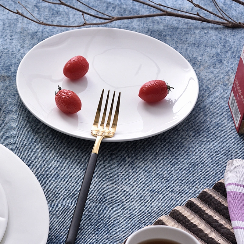 Wholesale white bone china ceramic plate for sale