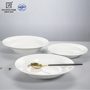 wholesale european style modern white restaurant hotel crokery porcelain dinnerware sets