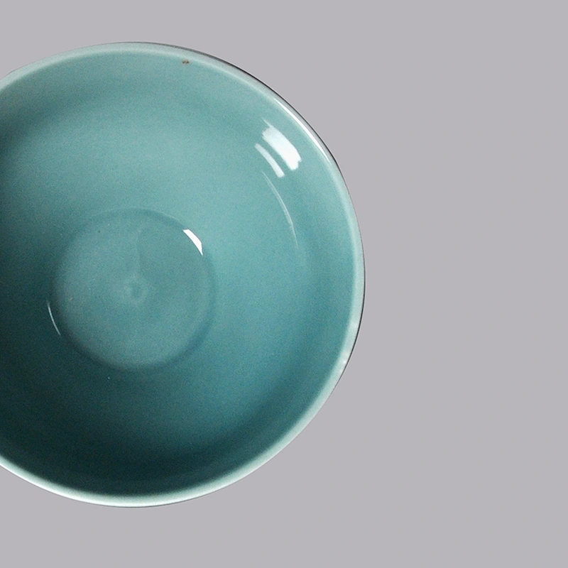 small japanese Nordic blue round porcelain restaurant salad curry ceramic soup bowls