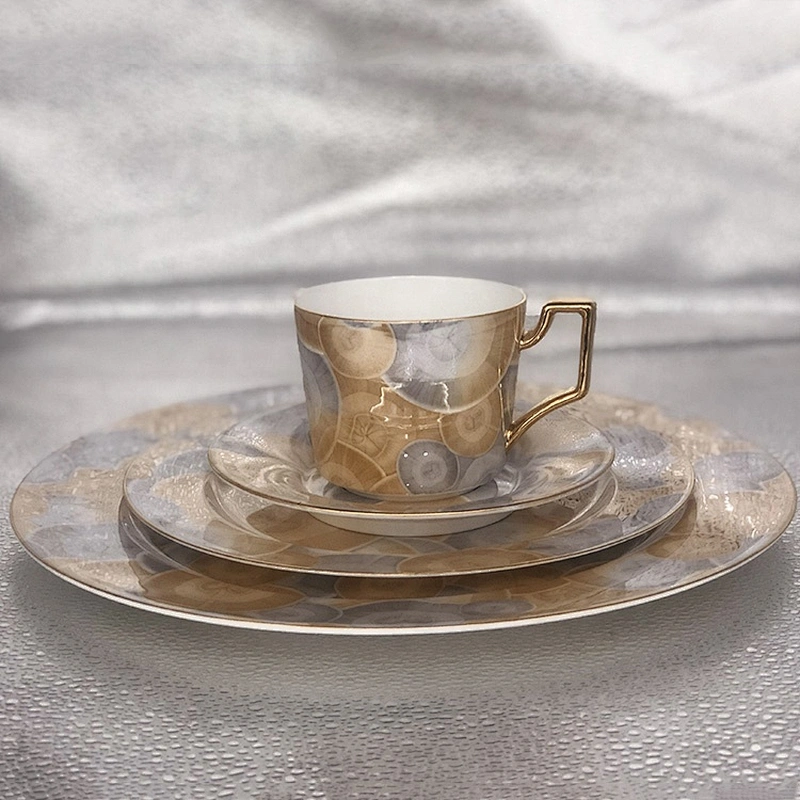 wholesale luxury banquet dinnerware dinner sets bone china tableware