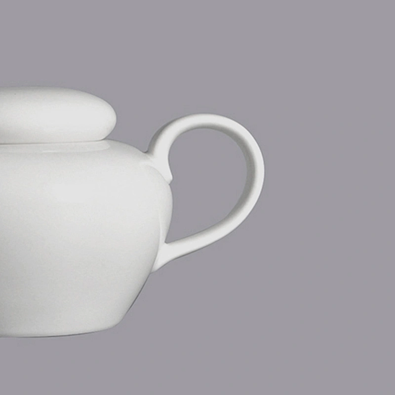 P&T Royal Ware wholesale white porcelain tea pot set ceramic restaurant tea pots
