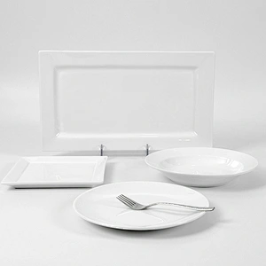 Manufacturer Wholesale Hotel White Ceramic Deep Plate, Restaurant  8inch Porcelain Soup Plate