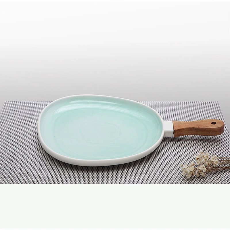 P&T Royal Ware OEM oval Porcelain Restaurant Serving Dishes / Sushi Plate/ Custom Porcelain Dinner Plate