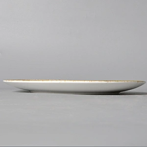 Catering Hotel Ceramic Dinner Plate Wholesale Porcelain Plate For Hotel Colored