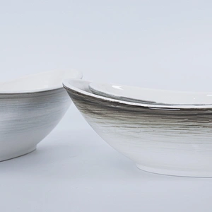 hot sale nordic unique glazed ceramic tableware salad bowl porcelain soup bowl