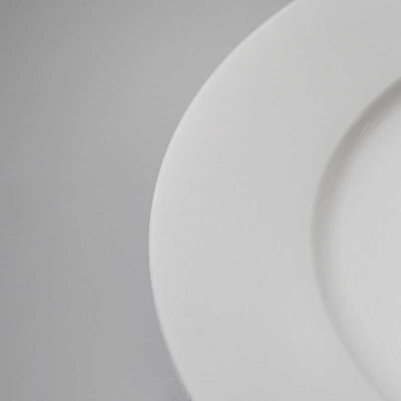 wholesale cheap round porcelain banquet buffet hall hotel restaurant wedding table ceramic charger plates