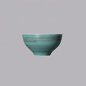 small japanese Nordic blue round porcelain restaurant salad curry ceramic soup bowls
