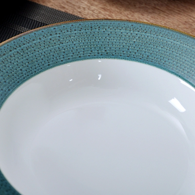Reactive Rim Tabletop Tableware, China Hotel Reactive Rim Pasta Plate Soup Plate