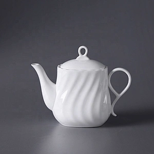 P&T porcelain factory tea pot, crokery pots, square shape coffee pots