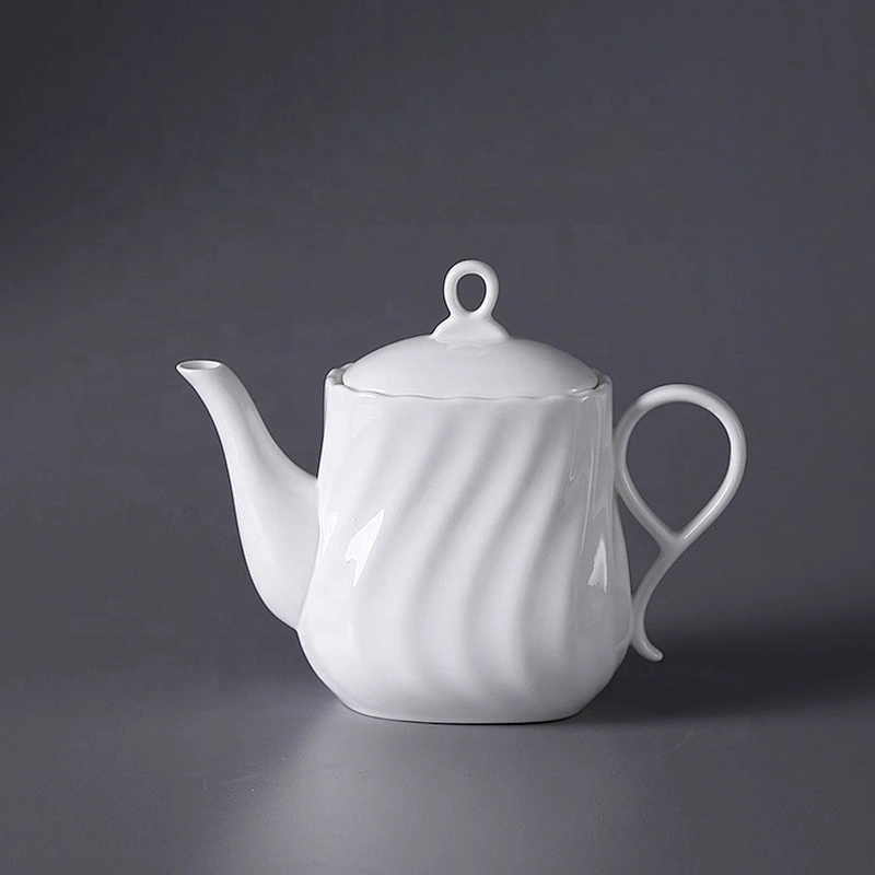 P&T porcelain factory tea pot, crokery pots, square shape coffee pots