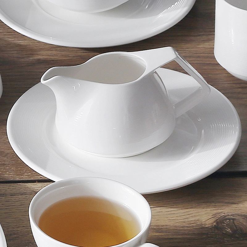 China Hotelware P&T Manufactures Ceramic Mug Buffet Restaurant Use  Porcelain Milk Cup  For Buffet