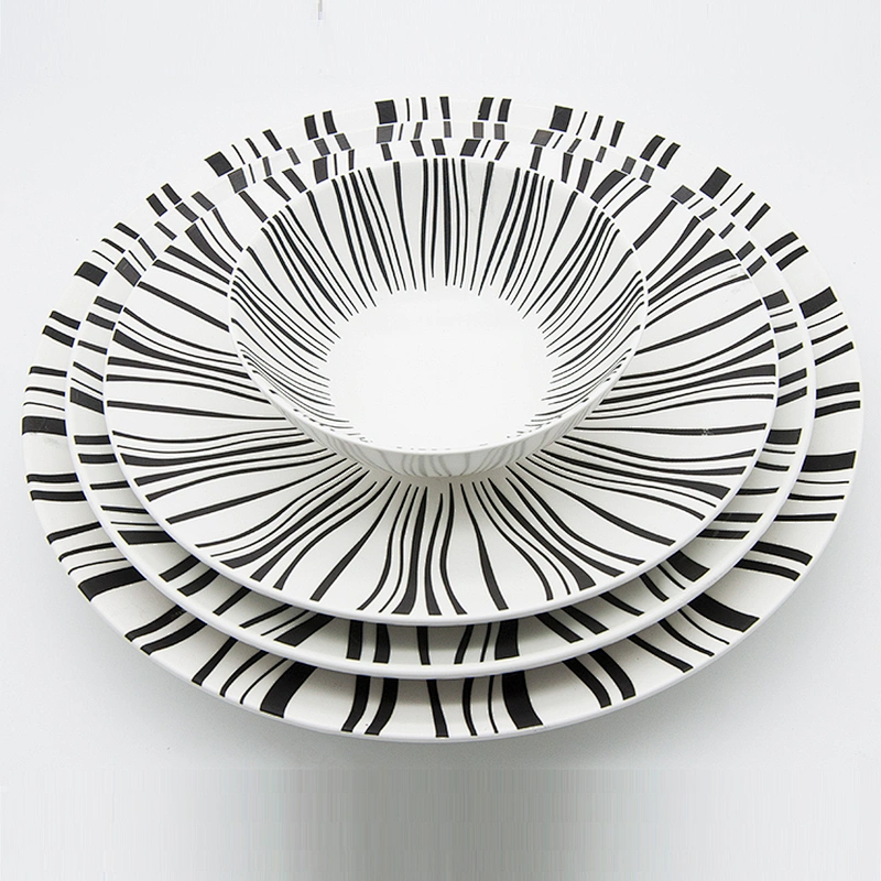 fashion embossed ceramic porcelain bowl for promotional