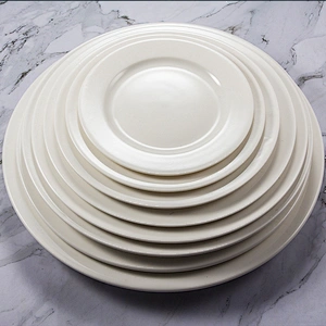 9 inch white ceramic baking dish set porcelain plate