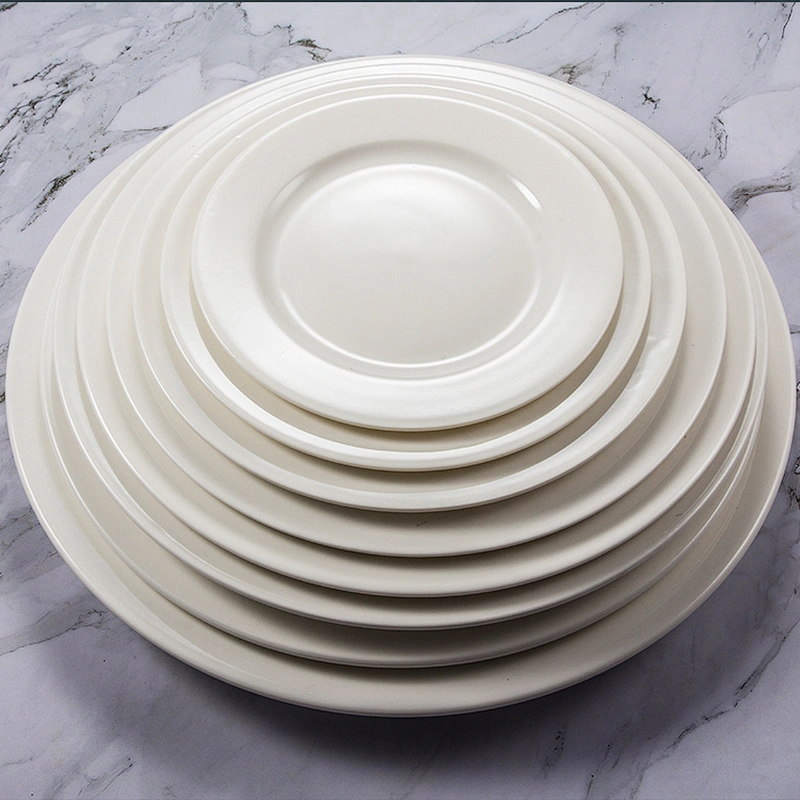 9 inch white ceramic baking dish set porcelain plate