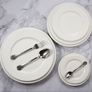 9 inch white ceramic baking dish set porcelain plate